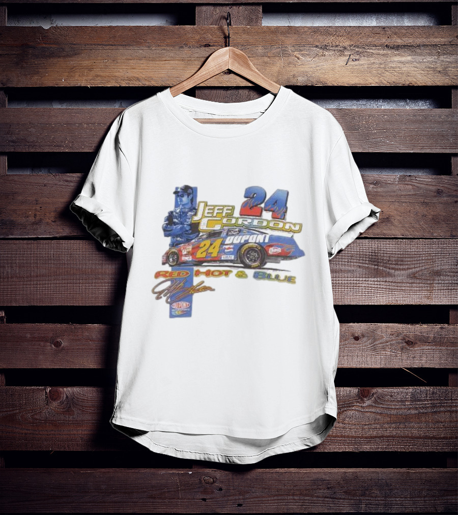 Jeff Gordon 24 Dupont Red Hot And Blue Racing 2003 T-Shirt