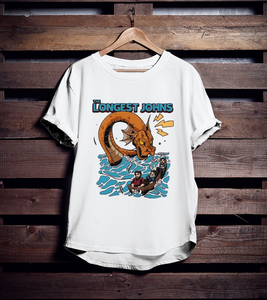 The Longest Johns Sea Monster Adventure Rowboat Journey T-Shirt
