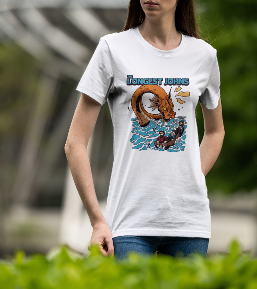 The Longest Johns Sea Monster Adventure Rowboat Journey T-Shirt