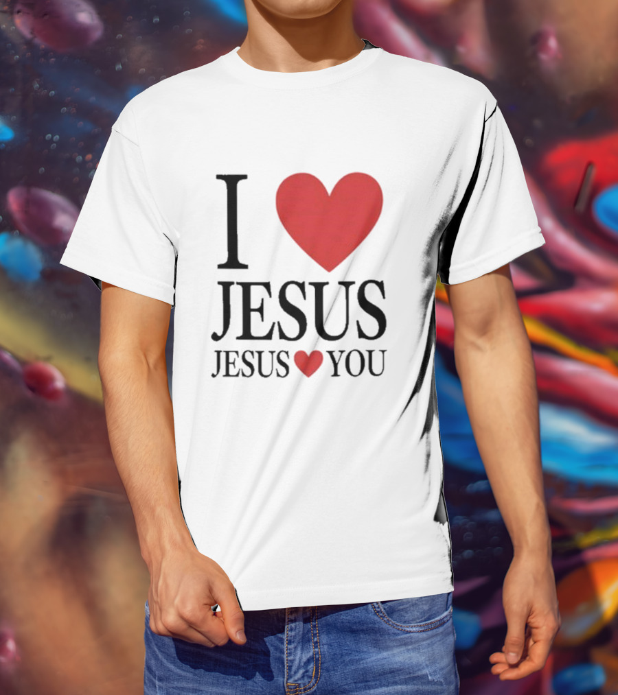 Bryce Crawford I Heart Jesus Jesus Loves You T-Shirt