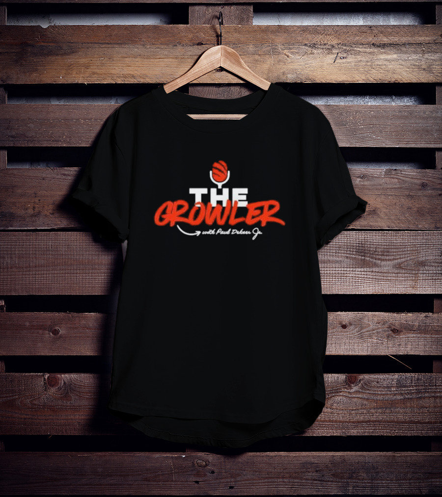 The Growler With Paul Dehner Jr. Microphone Basketball T-Shirt