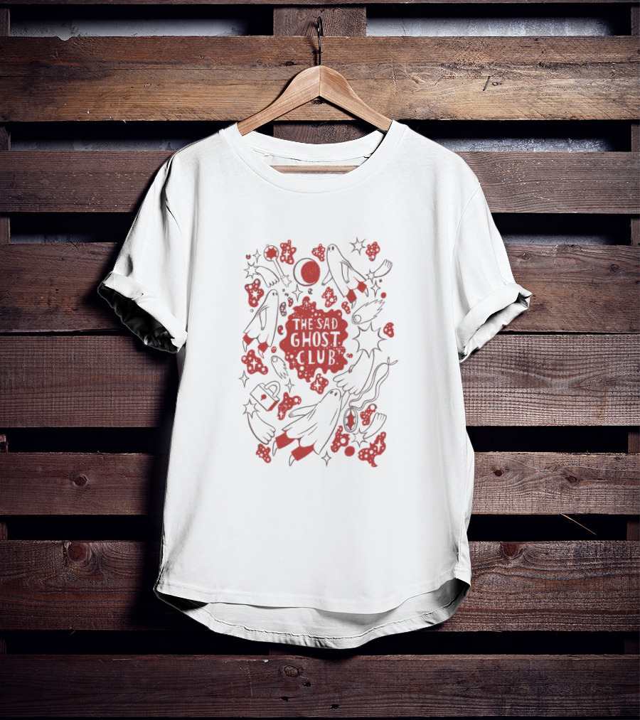 The Sad Ghost Club Moon Bats And Stars T-Shirt