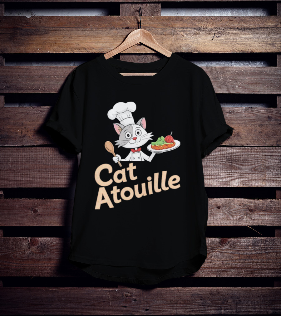 Cat Atouille Chef Cat With Ratatouille T-Shirt