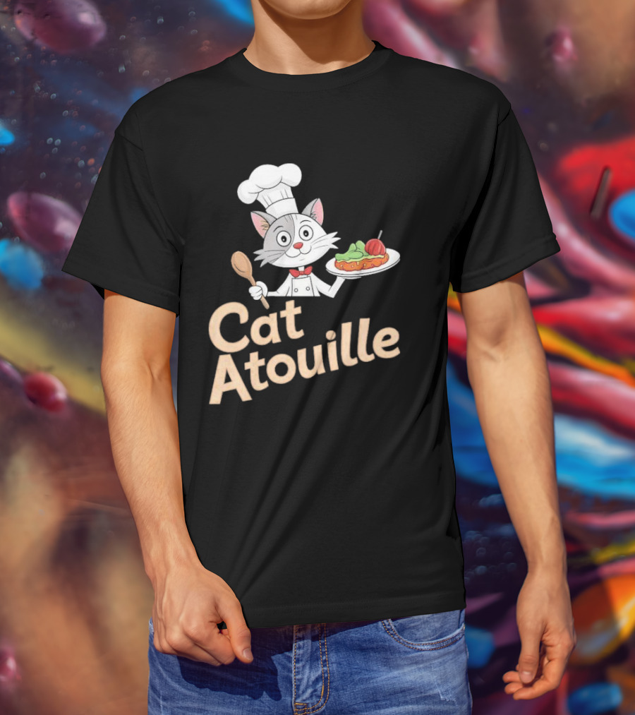 Cat Atouille Chef Cat With Ratatouille T-Shirt