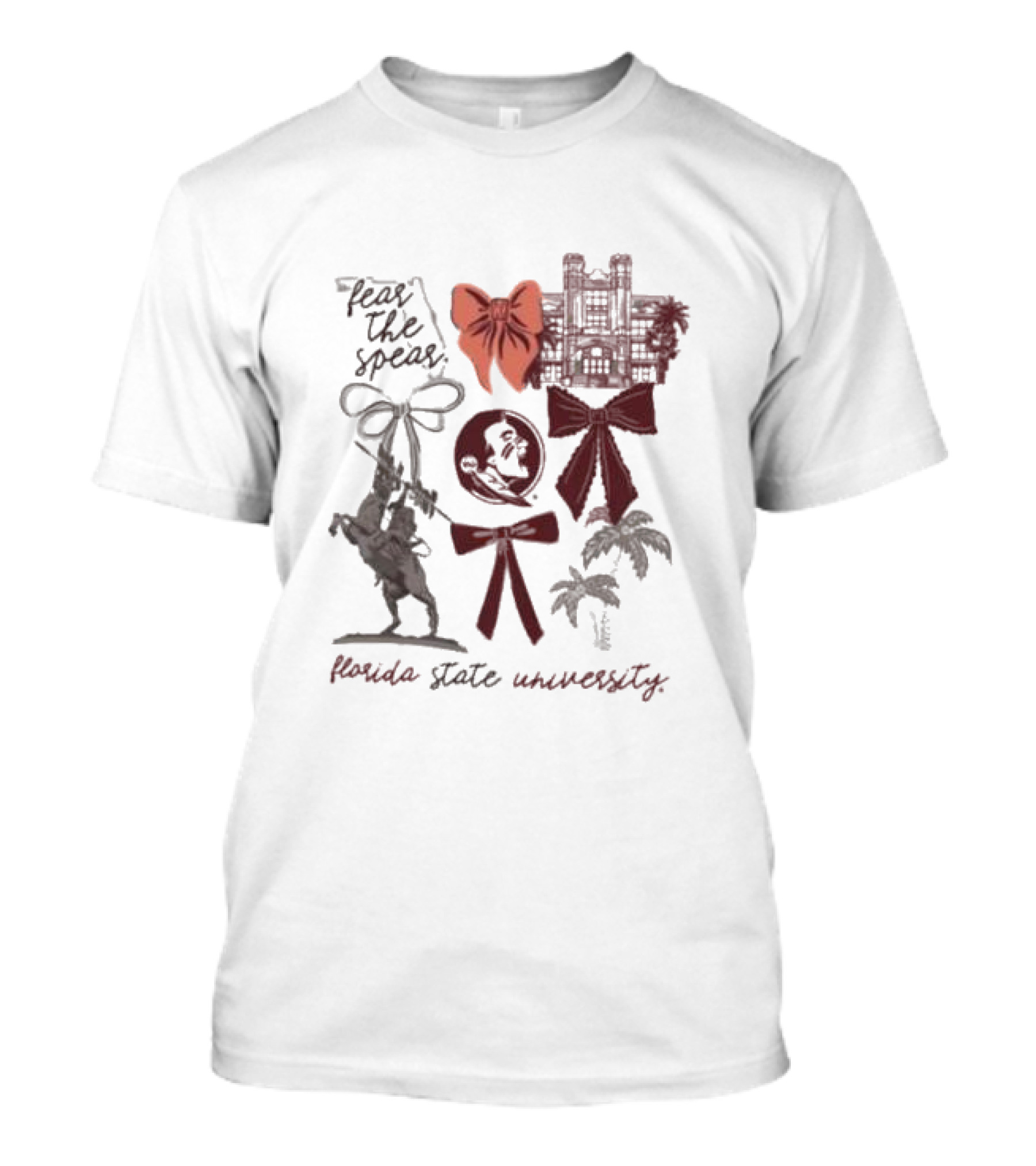 Florida State Seminoles Fear The Spear University Iconography T-Shirt