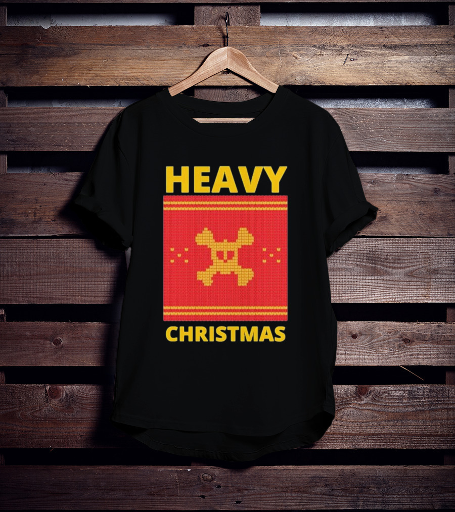 Heavy Metal Christmas Sweater Skull Design For Christmas Musical T-Shirt