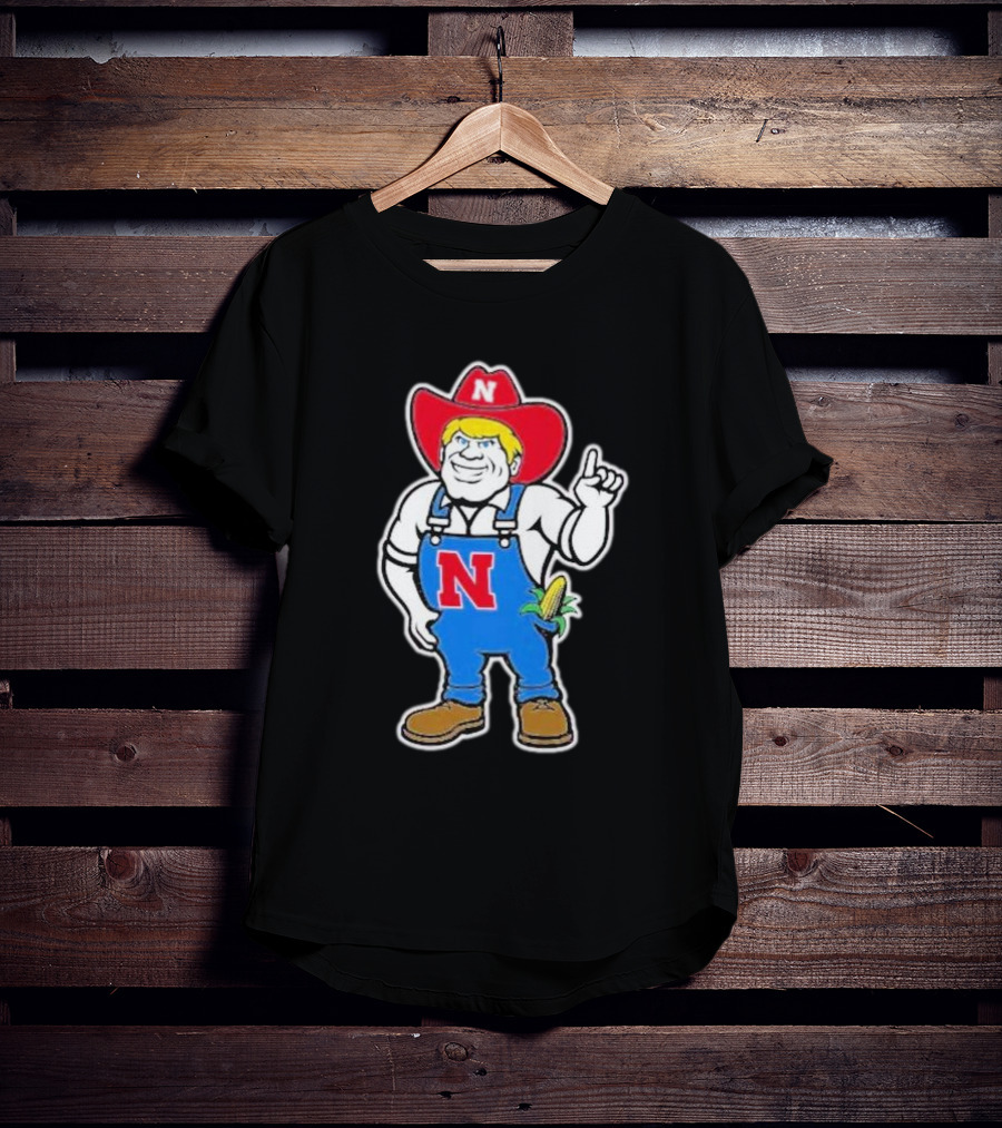 Coach Rhule Nebraska Herbie Husker Corn Mascot T-Shirt