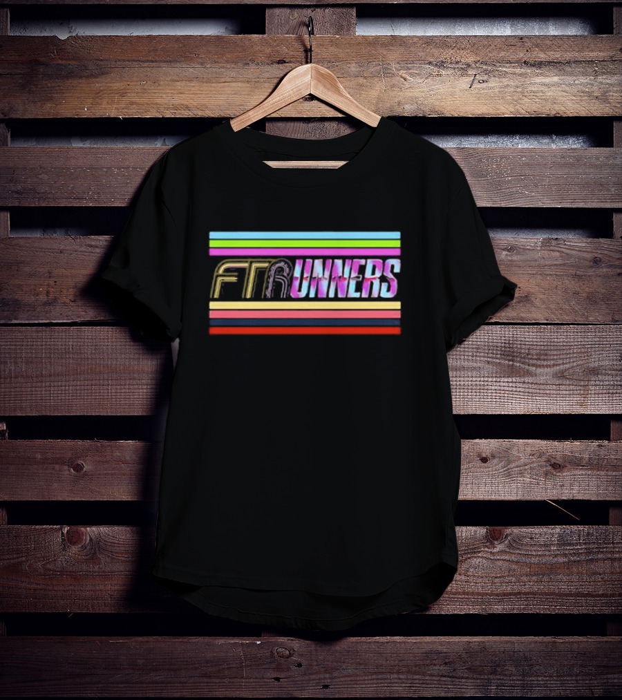 FTR And The Runners Retro Colorful Stripes T-Shirt