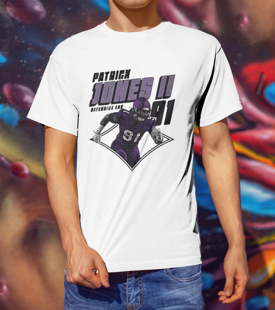 Patrick Jones II Minnesota Defensive End 91 T-Shirt