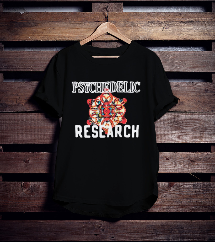 PSYCHEDELIC RESEARCH Colorful Mandala T-Shirt