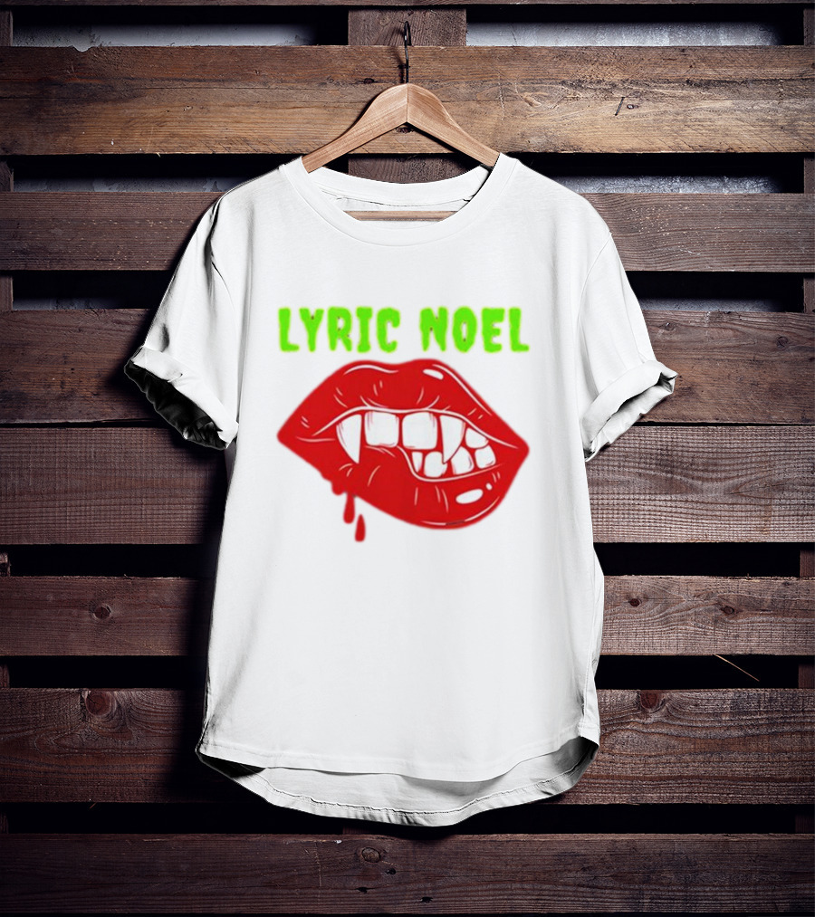 Lyric Noel Cry Little Sister Vampire Fangs Dripping Blood T-Shirt