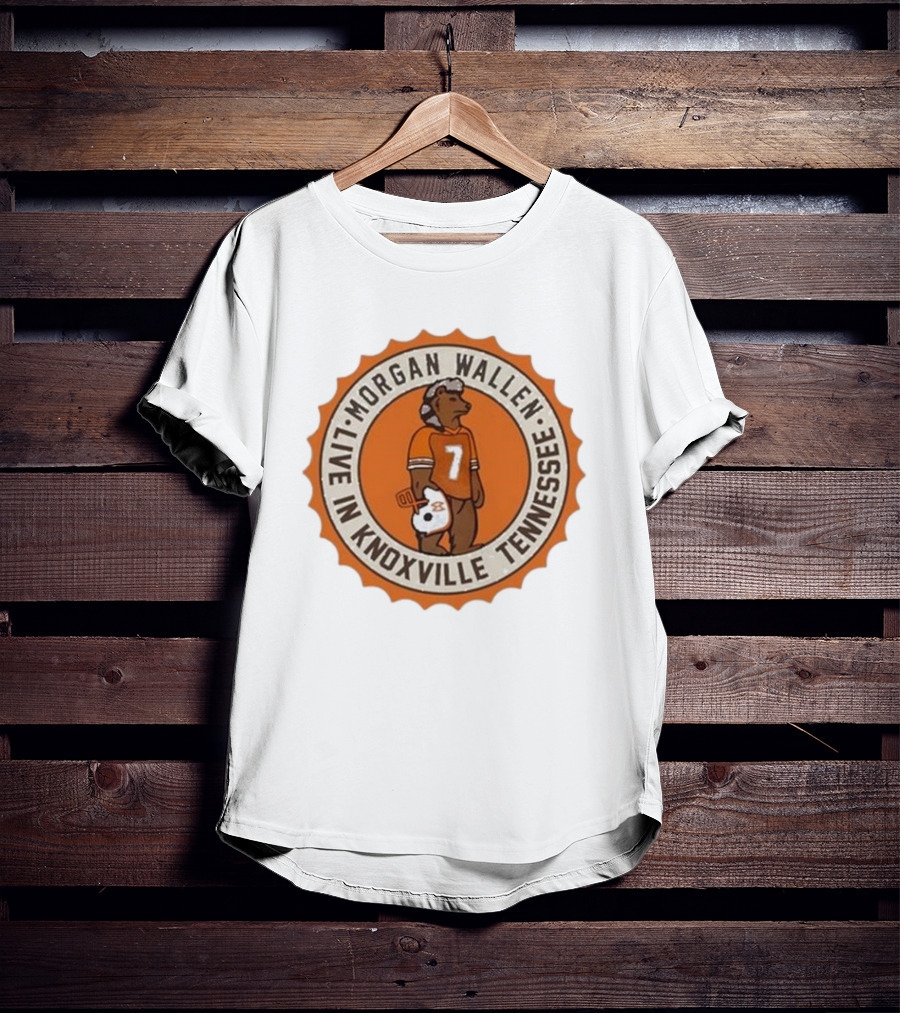 Morgan Wallen Live In Knoxville Tennessee Football Bear 7 T-Shirt