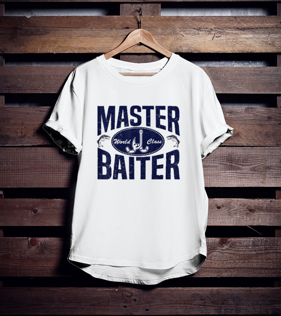 World Class Master Baiter Fishing Bait Hooks T-Shirt