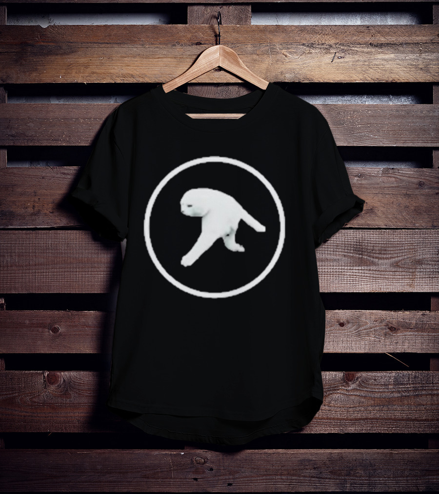 Aphex Twin Cat Parody White Circle T-Shirt