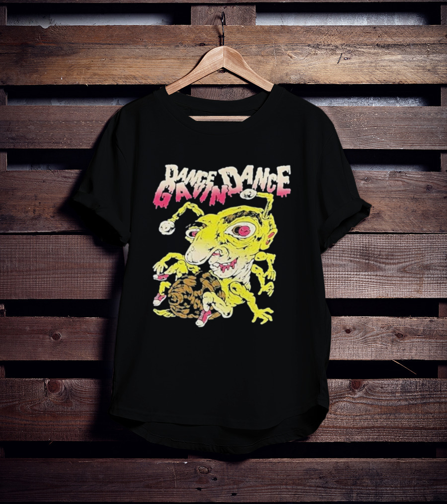 Dance Gavin Dance Band Rare Cartoonish Yellow Creature With Pink Accents T-Shirt