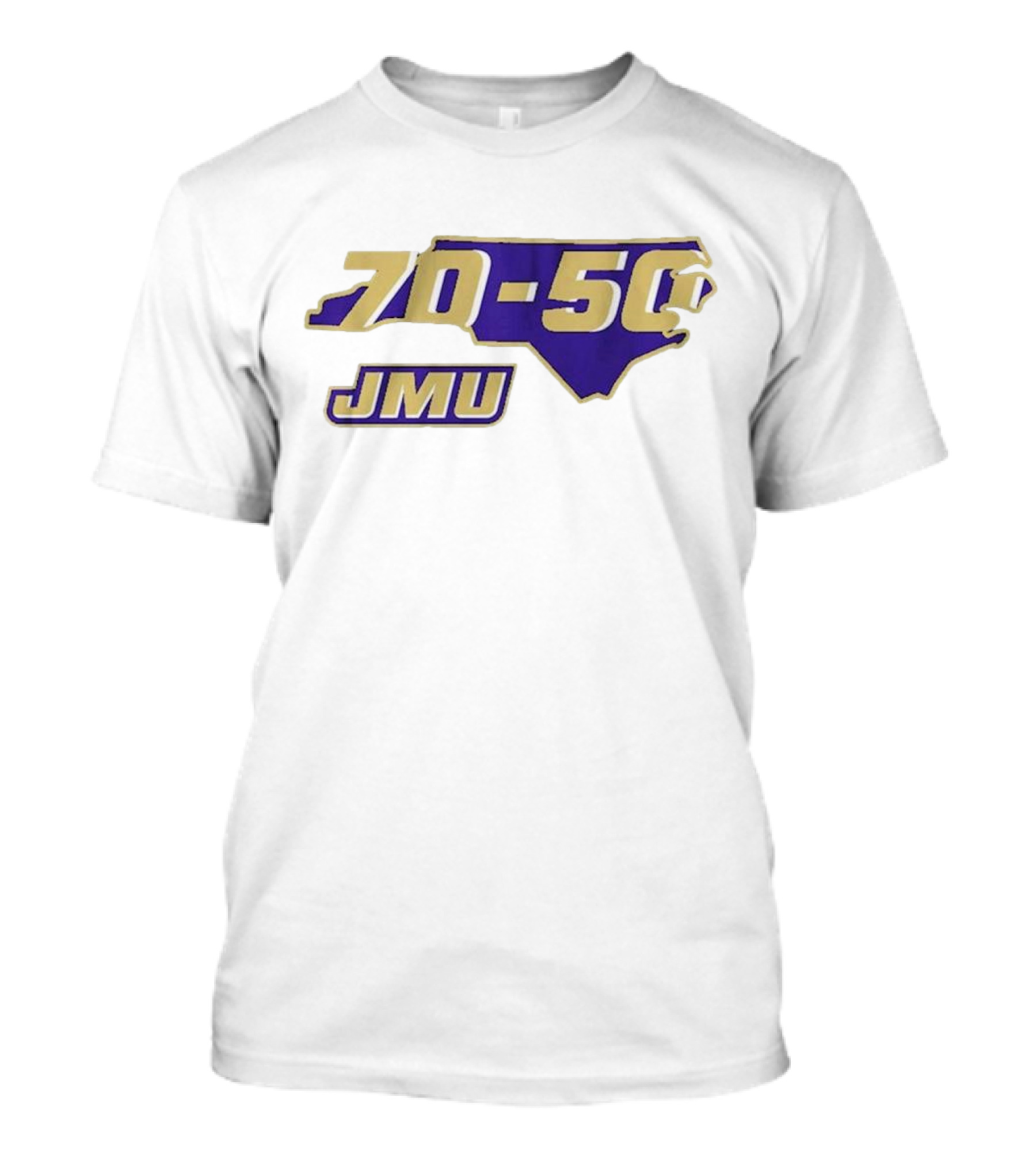 JMU 70-50 North Carolina Football Victory T-Shirt