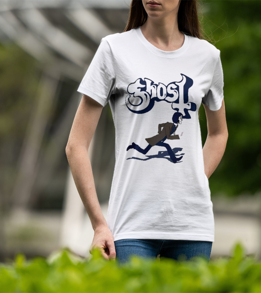 Ghost Band Retro Running Figure T-Shirt