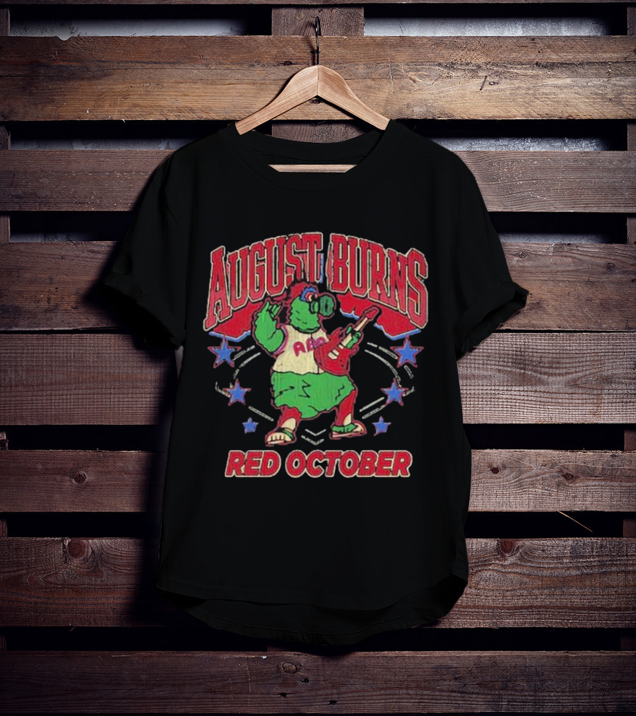 August Burns Red October Mascot Playing Guitar Stars T-Shirt