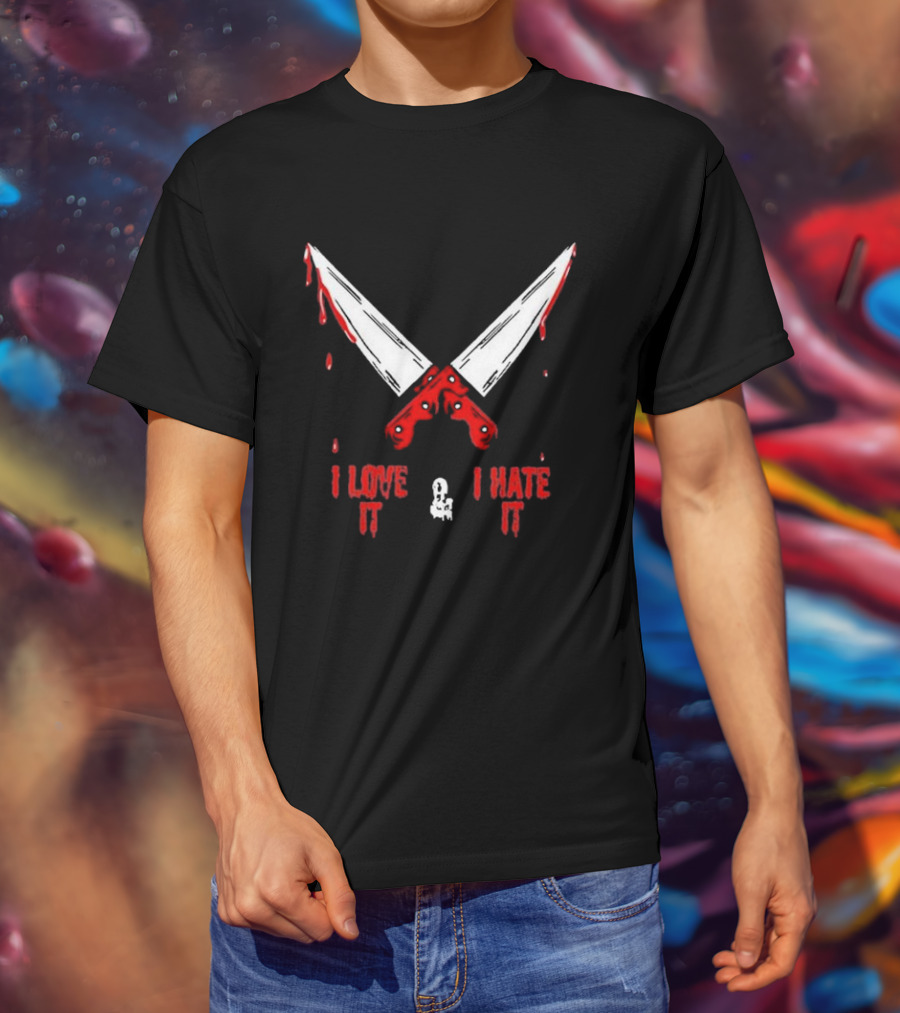 Murder With My Husband Mwmh I Love It I Hate It Knives Out 2.0 T-Shirt