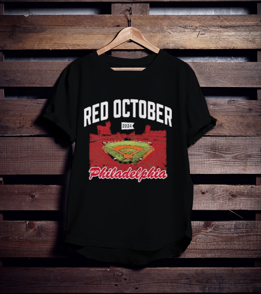 Philadelphia Baseball Stadium Red October T-Shirt