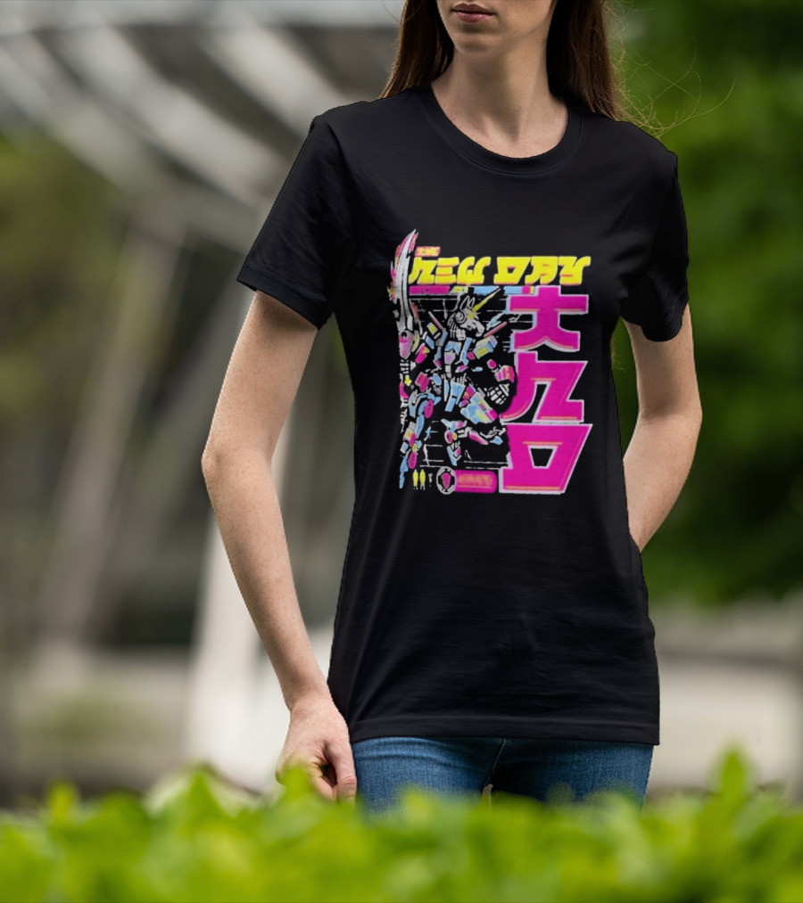New Day Xaiver Woods Cyber Bunny Robot In Mecha T-Shirt