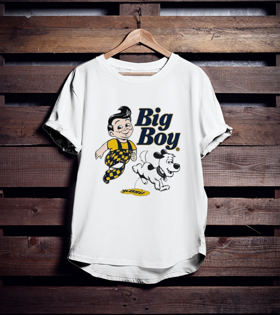 Big Boy OSU Checker Outfit And Nugget Team Rivalry T-Shirt