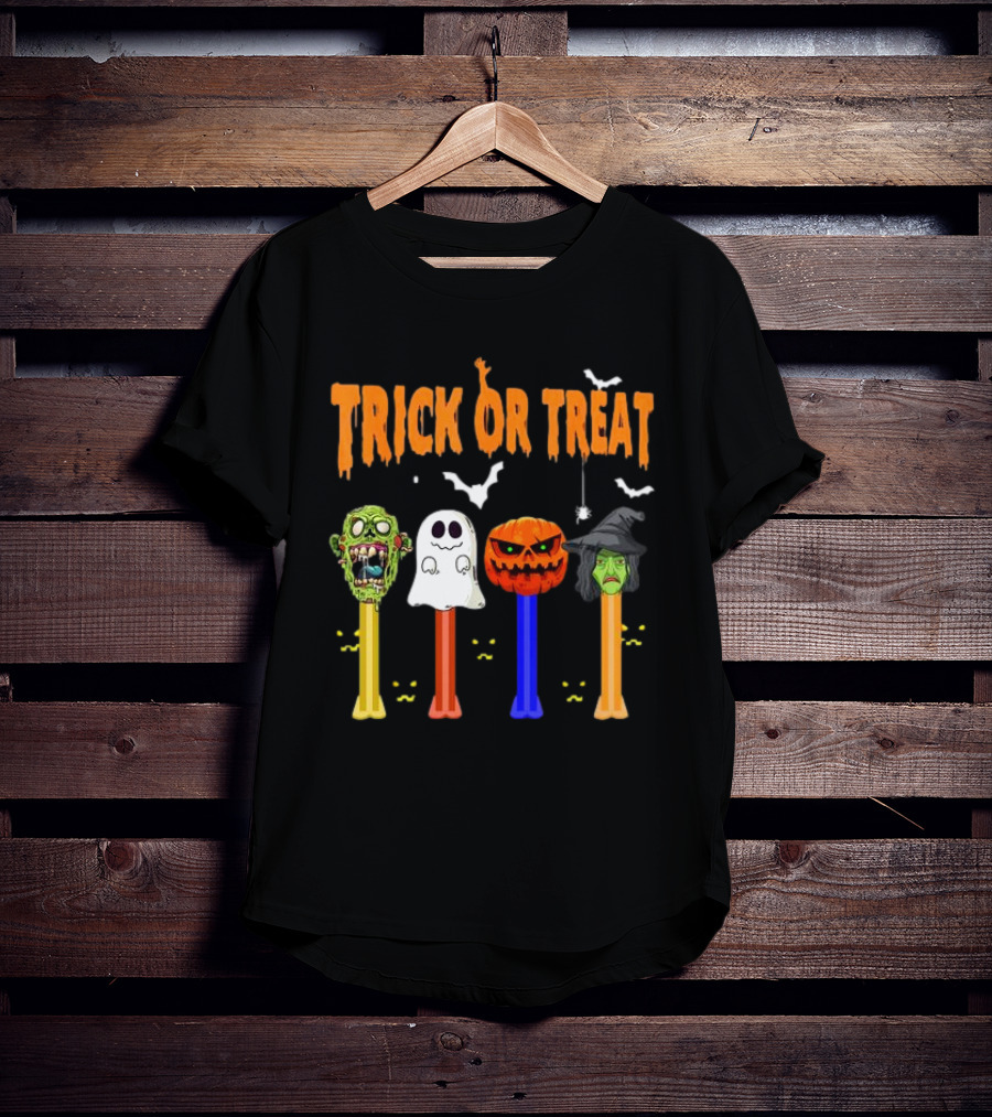 Trick Or Treat Zombie Ghost Pumpkin Witch Dispensers T-Shirt