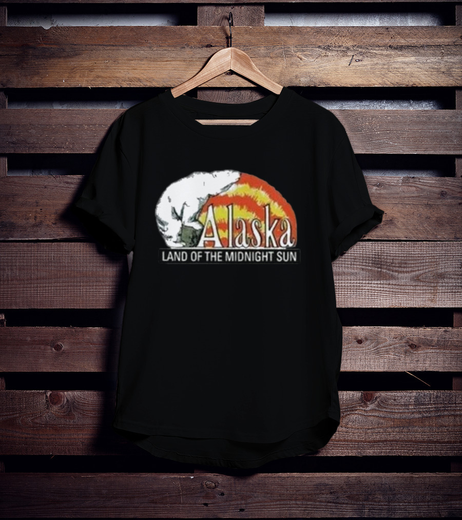 Alaska Land Of The Midnight Sun Polar Bear Arctic Anchorage Denali T-Shirt