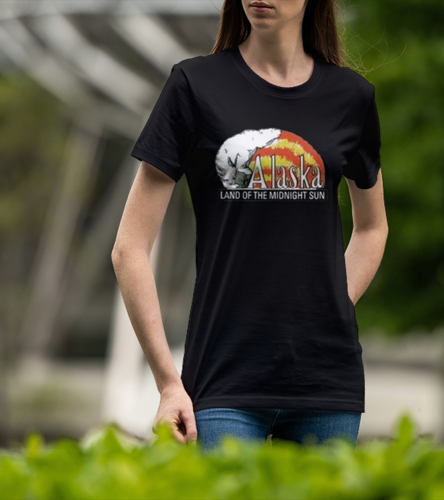 Alaska Land Of The Midnight Sun Polar Bear Arctic Anchorage Denali T-Shirt