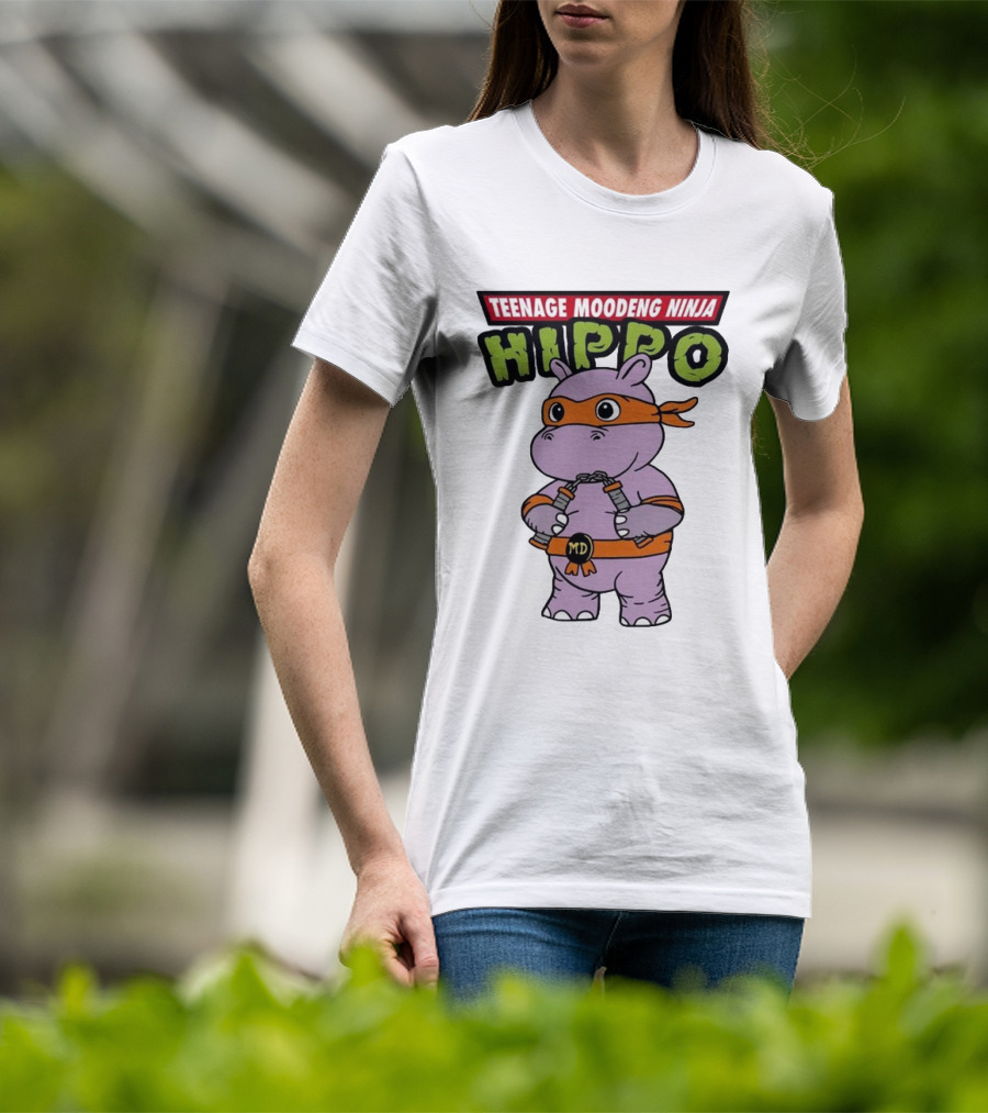 Teenage Moodeng Ninja Hippo T-Shirt