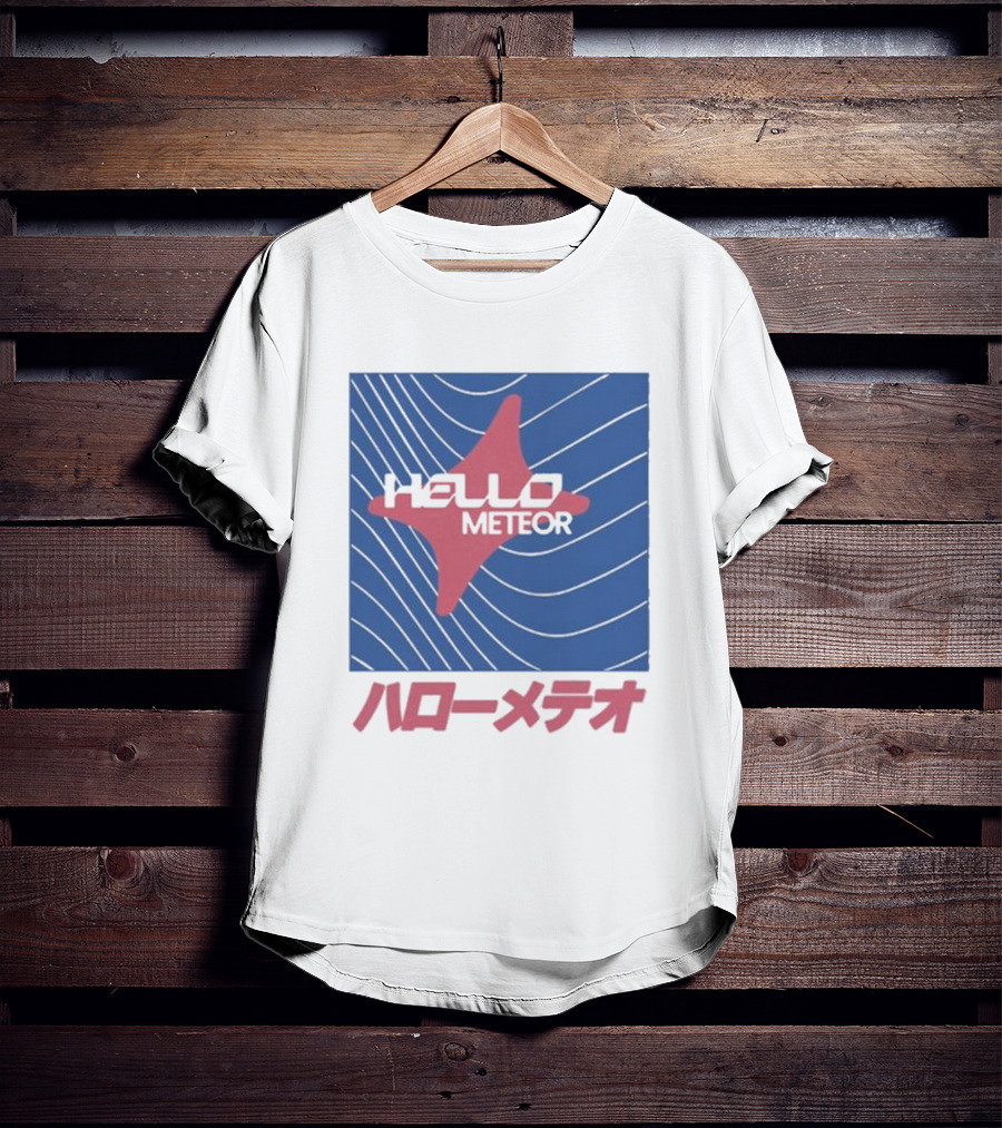 Hello Meteor ハローメテオ Grey Market Japan Wave T-Shirt