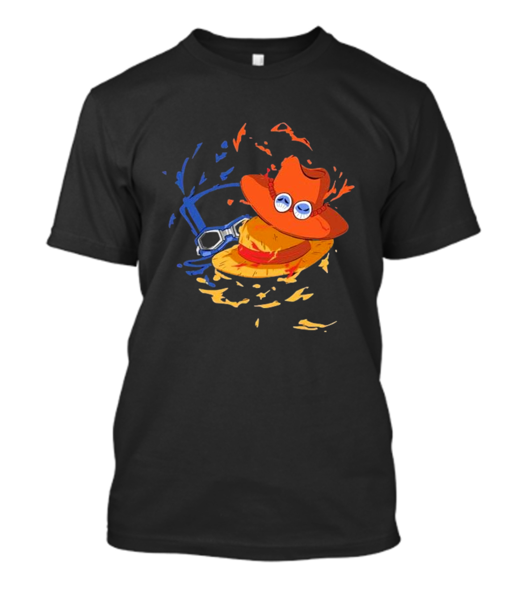 Brothers Hat Luffy Fanfabio Iconic Straw Adventure T-Shirt