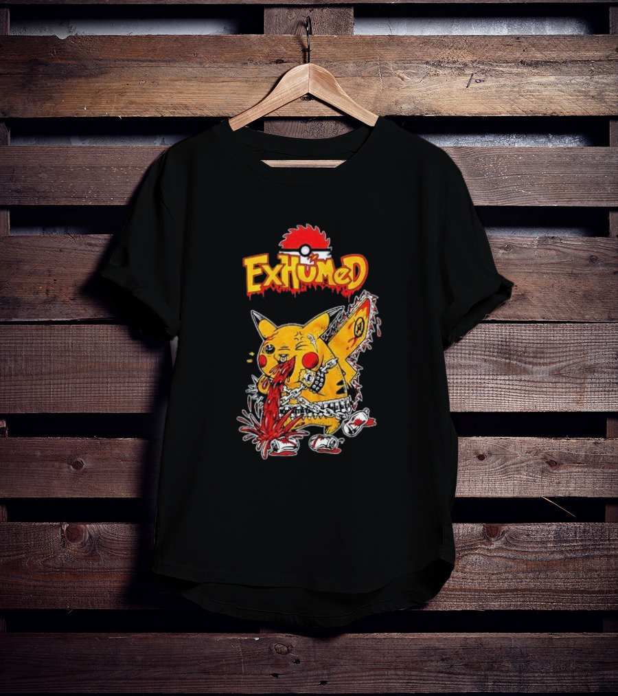 Exhumed Pukemon Darker Corners Parody Pokémon Mashup T-Shirt
