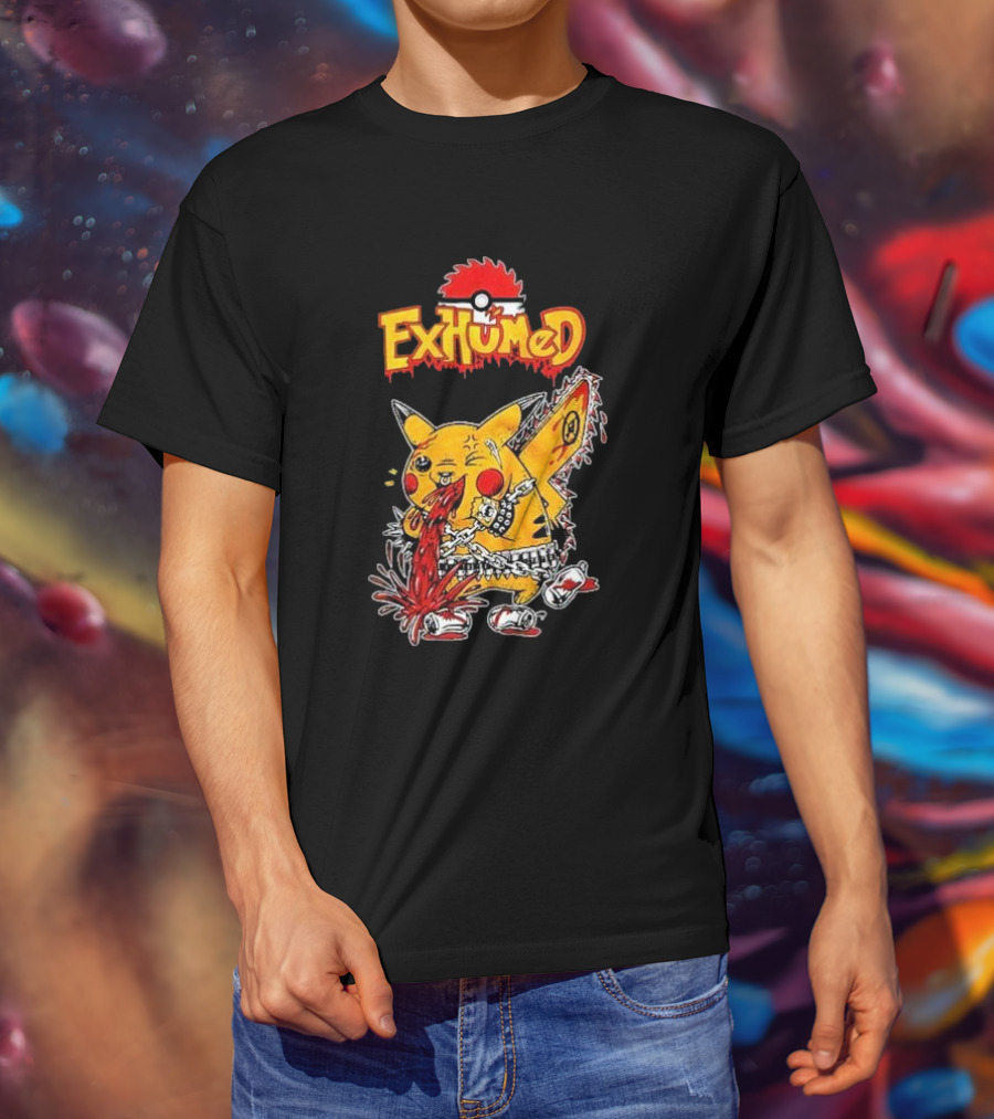 Exhumed Pukemon Darker Corners Parody Pokémon Mashup T-Shirt