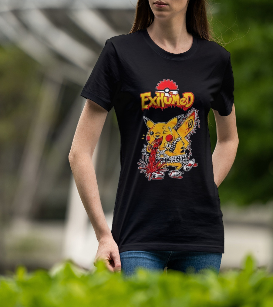 Exhumed Pukemon Darker Corners Parody Pokémon Mashup T-Shirt