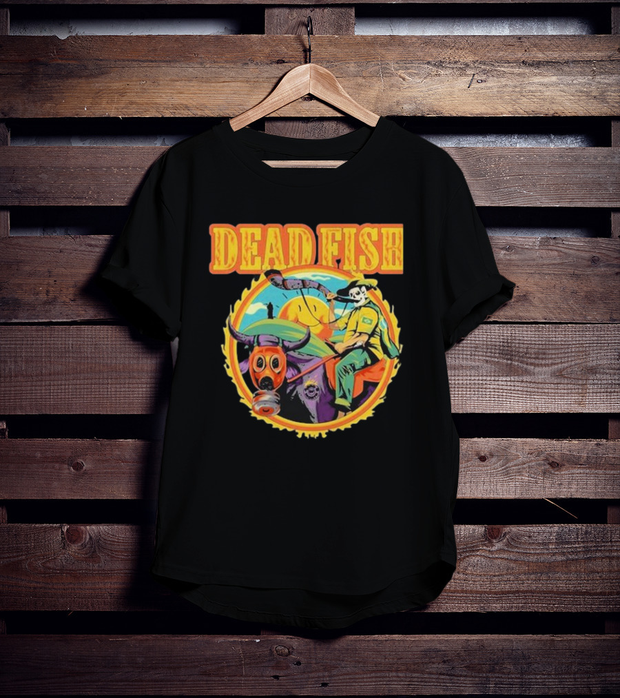 Dead Fish Band Agro Is Death Riding Bull T-Shirt