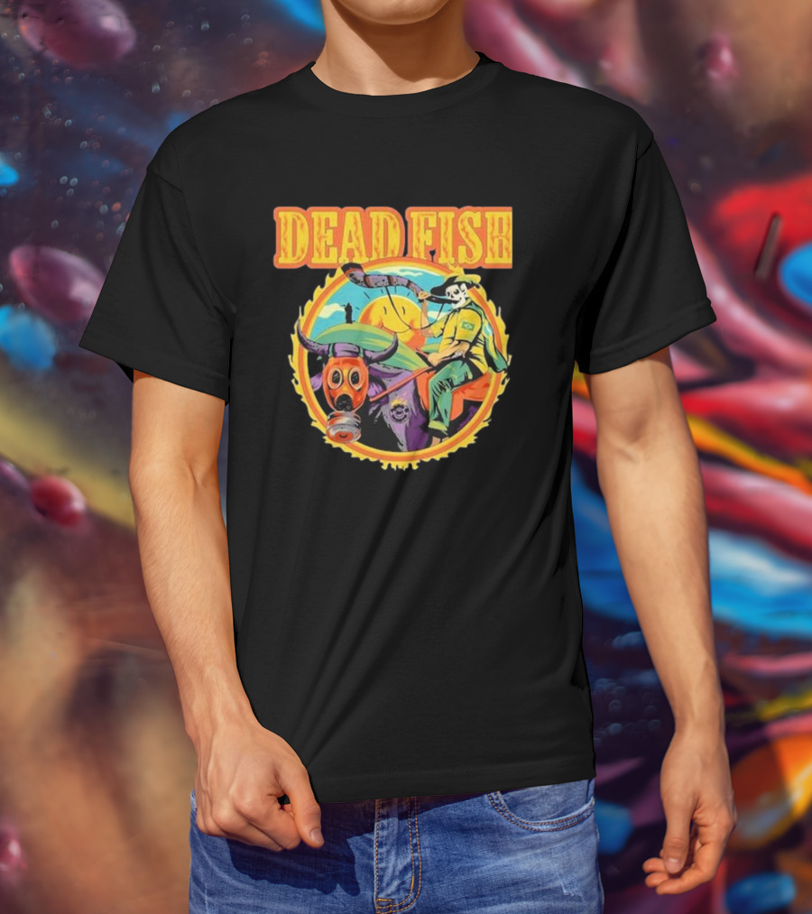 Dead Fish Band Agro Is Death Riding Bull T-Shirt