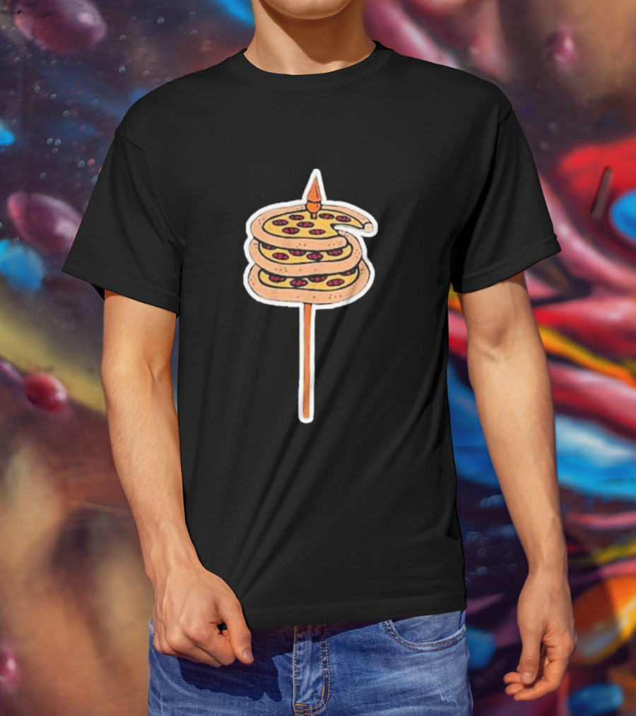 Detroit Pizza Spiral On A Spear T-Shirt