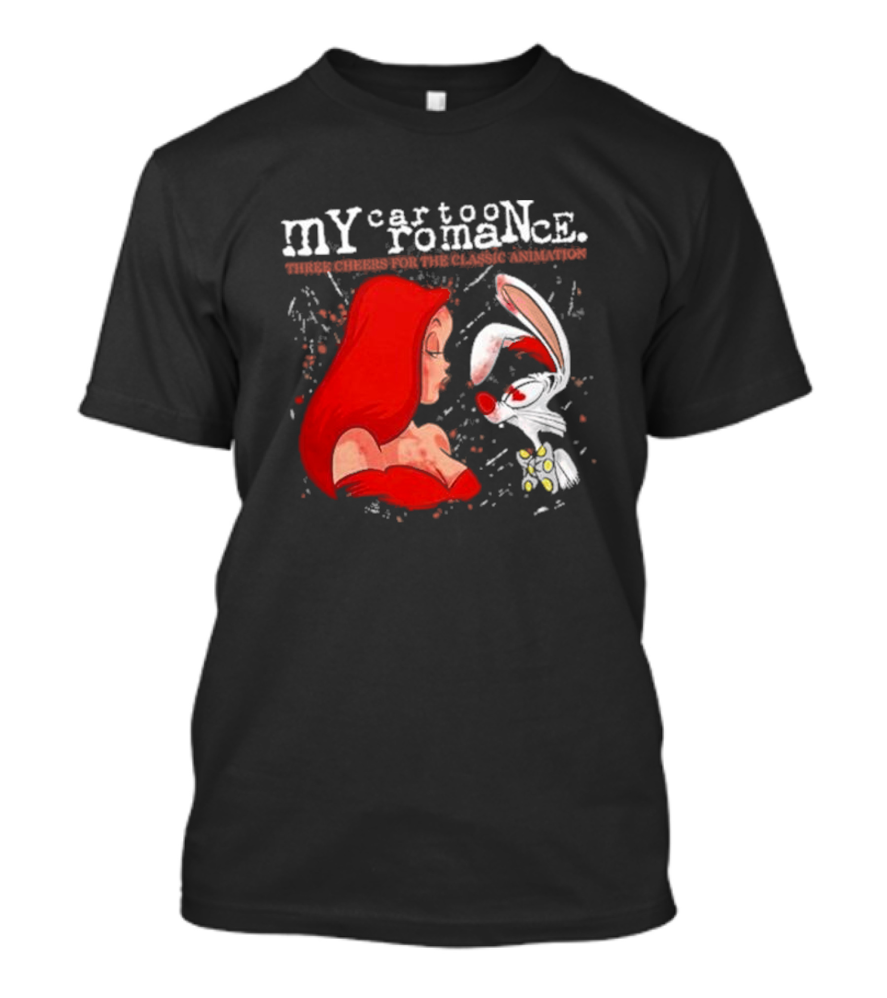 My Cartoon Romance Three Cheers Classic Animation Jessica Rabbit Roger T-Shirt