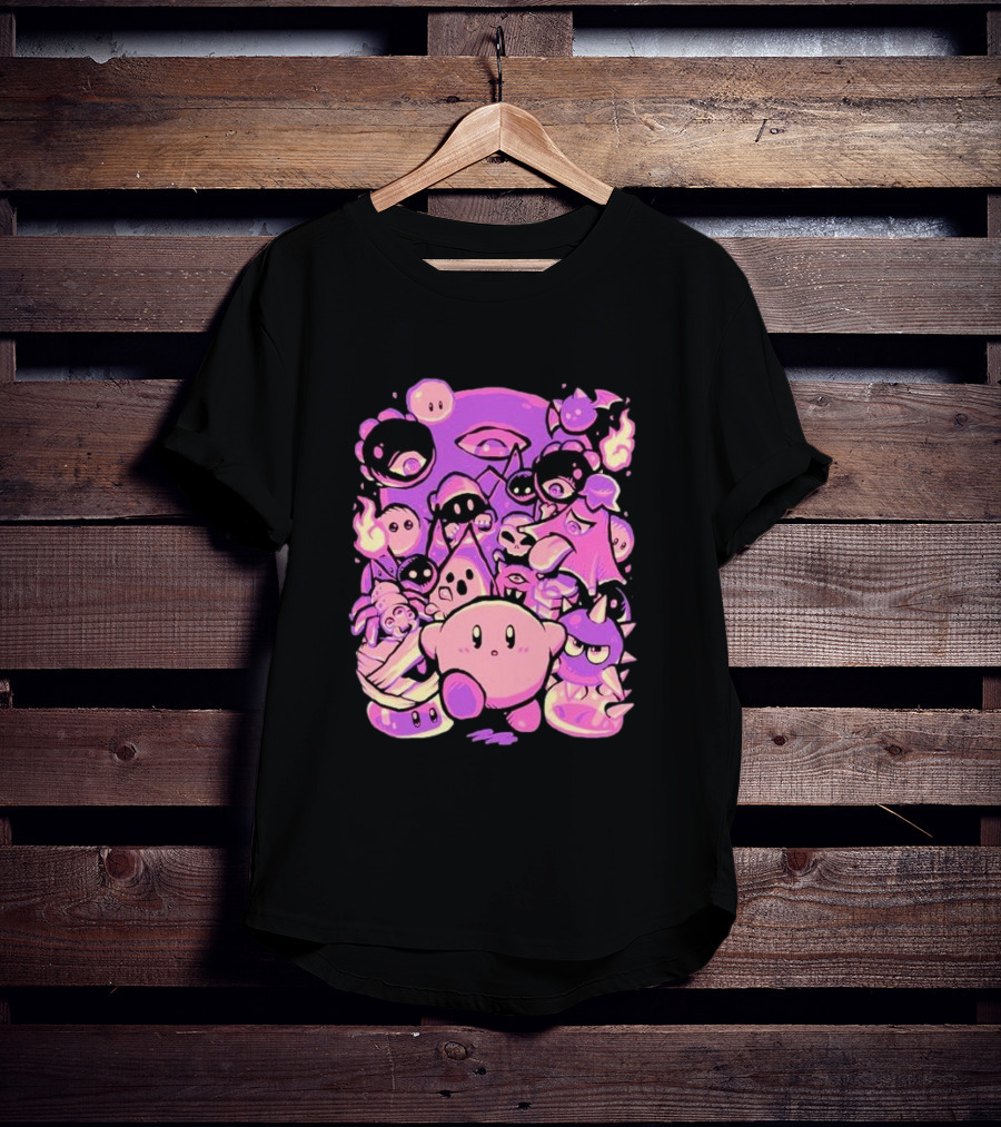Nightmare Land Kirby And Enemies Pixeleyebat T-Shirt