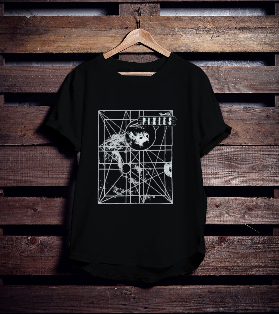 Pixies Doolittle Album Art Geometry Grey T-Shirt