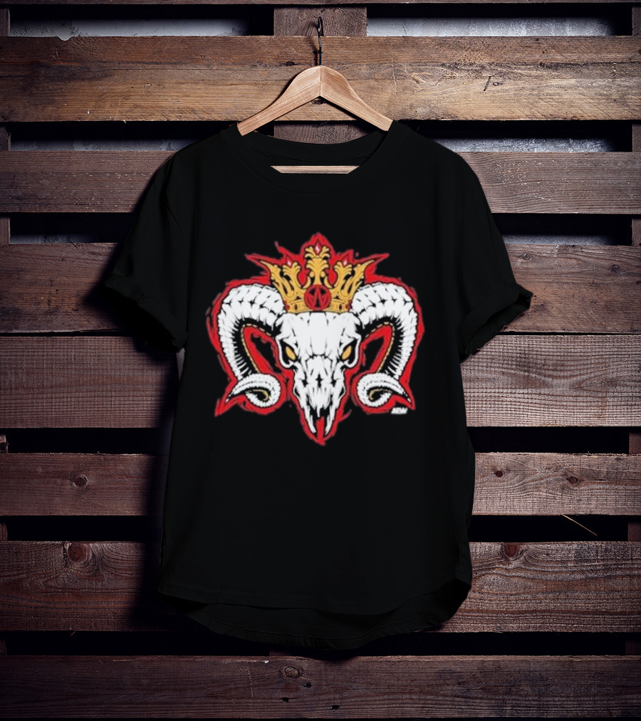 Rope Tuesday Will Ospreay Goated Ram Skull Crown T-Shirt