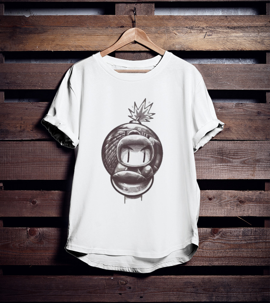 Bob-omb Face With Reflective Bomb Eyes T-Shirt