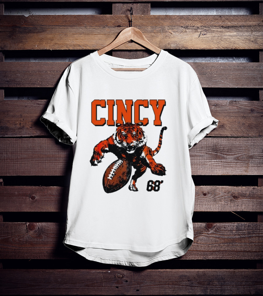 Cincy Tiger Football 68’ T-Shirt
