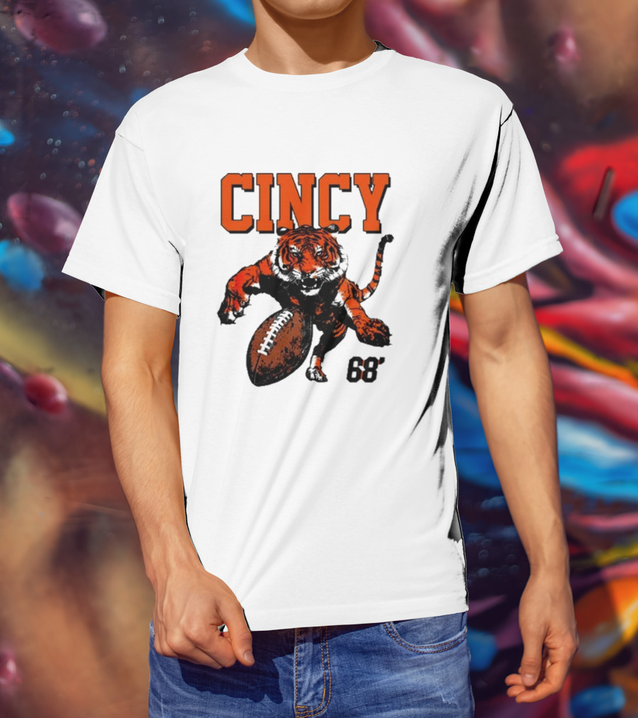 Cincy Tiger Football 68’ T-Shirt