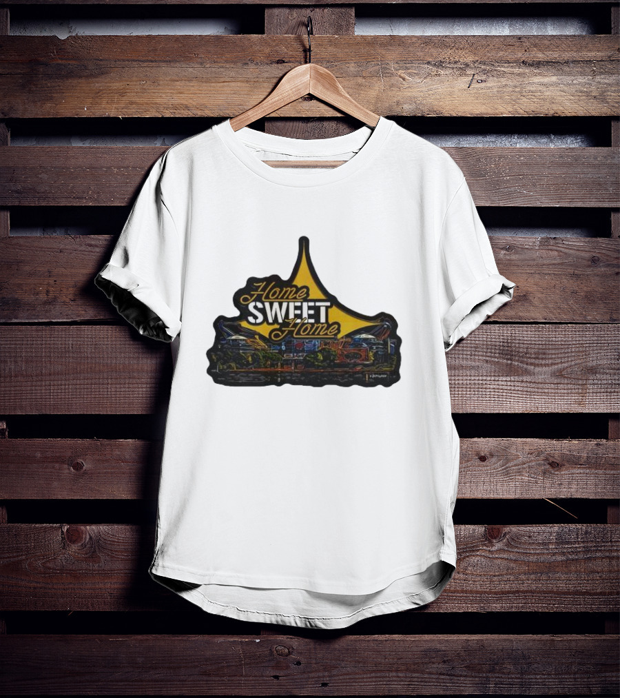 Home Sweet Home Custom Car Art Neon Sign T-Shirt