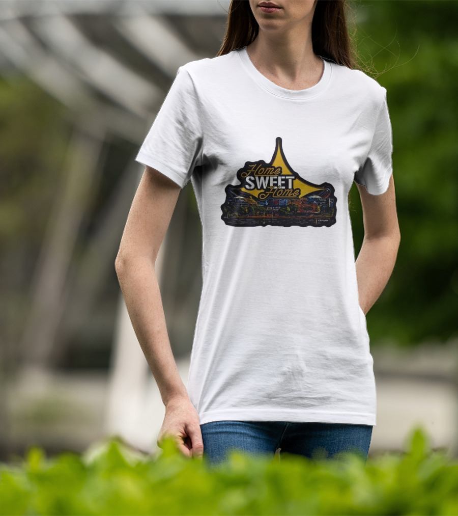 Home Sweet Home Custom Car Art Neon Sign T-Shirt