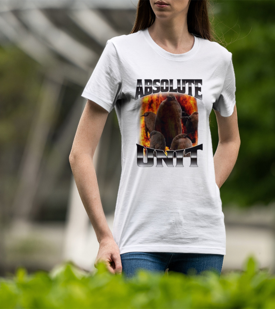 Absolute Unit Penguin Fire Bootleg Rap T-Shirt
