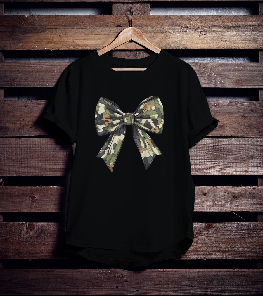 Camouflage Camo Coquette Bow Hunting Old T-Shirt