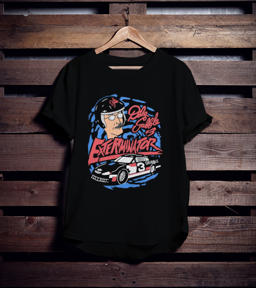 Dale Gribble Exterminator #3 Race Car Gribble T-Shirt